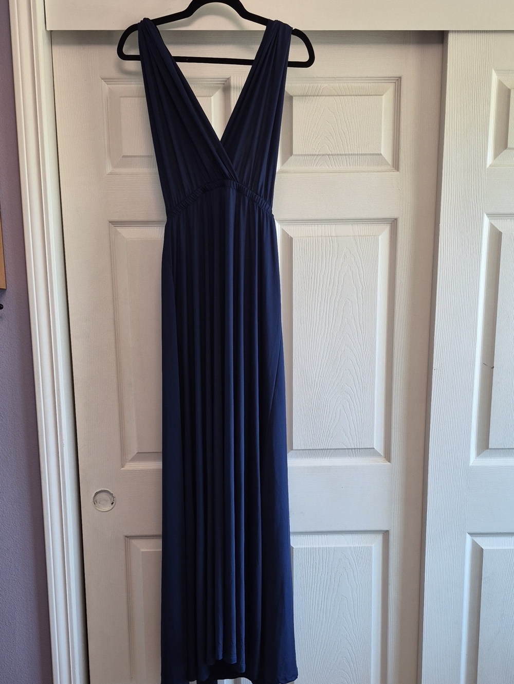 Infinity Navy Maxi Dress NWT